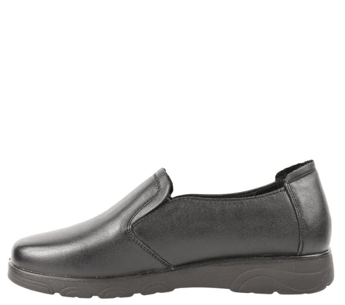 Pantofi casual, dama, FORMAZIONE, 2527 negru, piele naturala